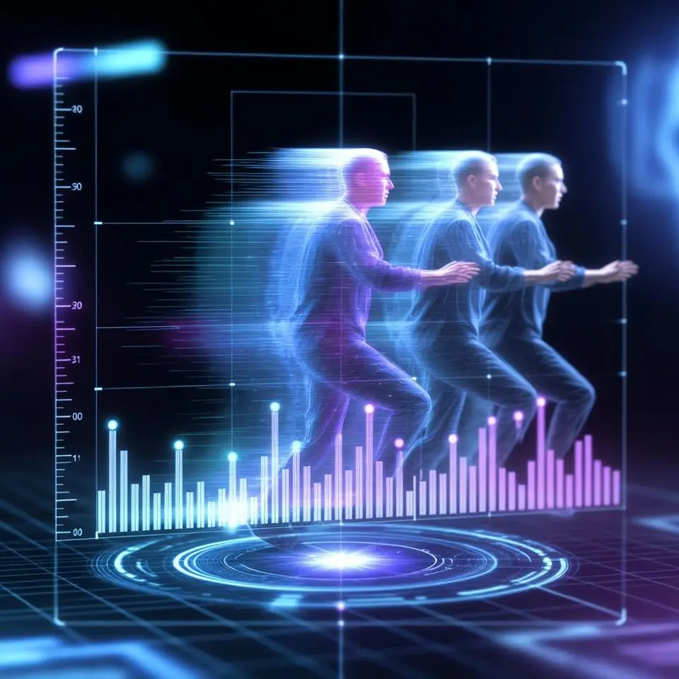 Ilustrasi visualisasi peningkatan frame rate video menggunakan teknologi Frame Interpolation AI.[/:id]